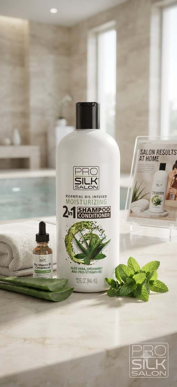 Pro Silk Salon 2-in-1 Moisturizing Shampoo and Conditioner with Aloe Vera, Spear